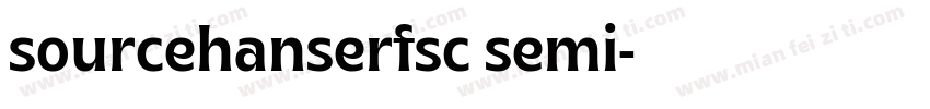 sourcehanserfsc semi字体转换